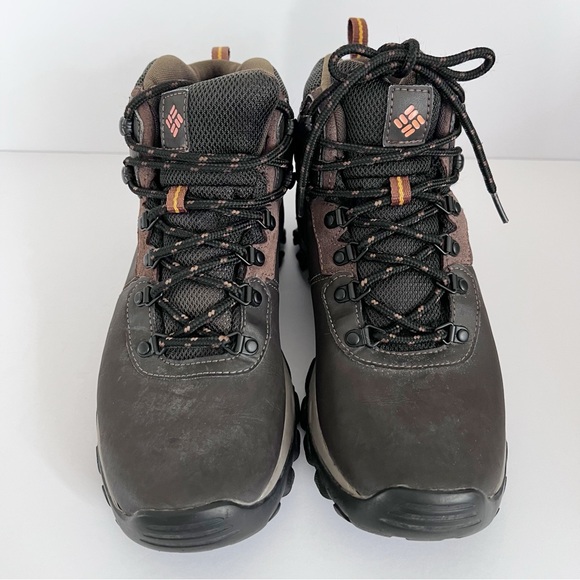 🥾 Columbia Waterproof Hiking Boots Mens 10 Brown Leather Trail Outdoor mid - Picture 3 of 11